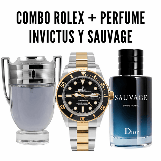 Kit Supremo: Rolex + Sauvage + Invictus ¡Poder y Elegancia! - AlphaSource